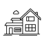 Image icon indicating apartment rentals